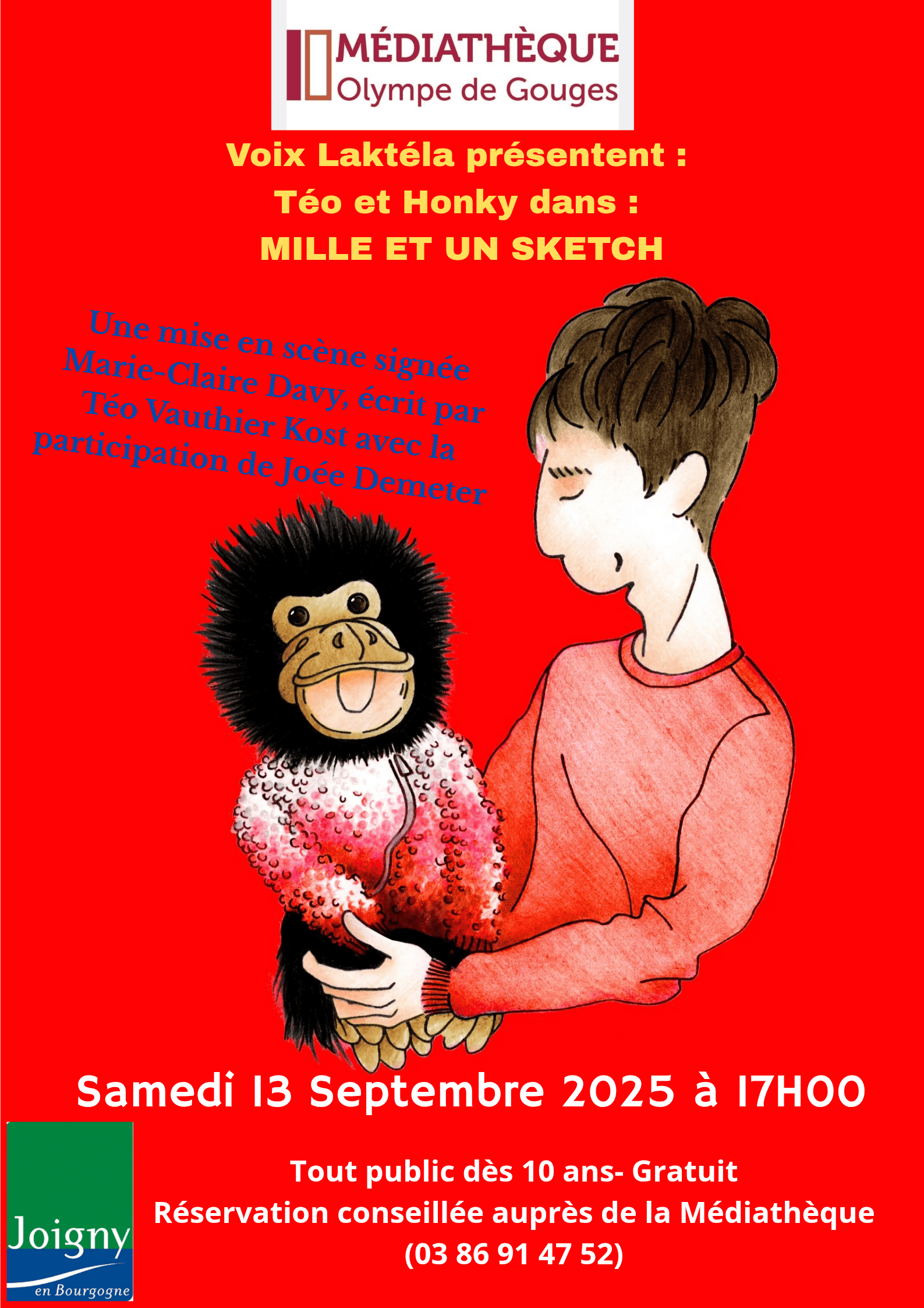 Affiche spectacle ventriloquie