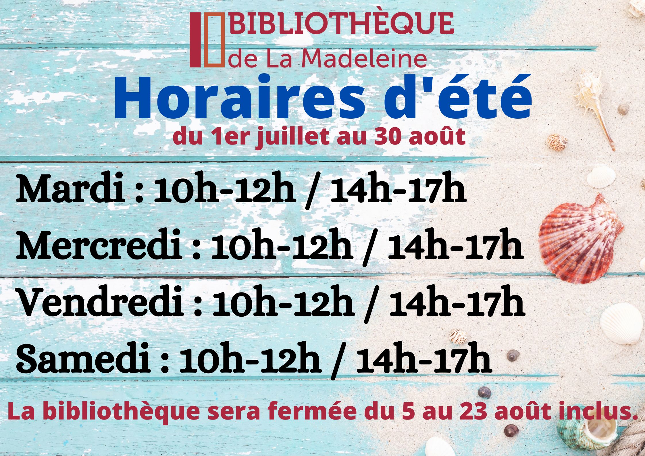 Horaires douverture 2