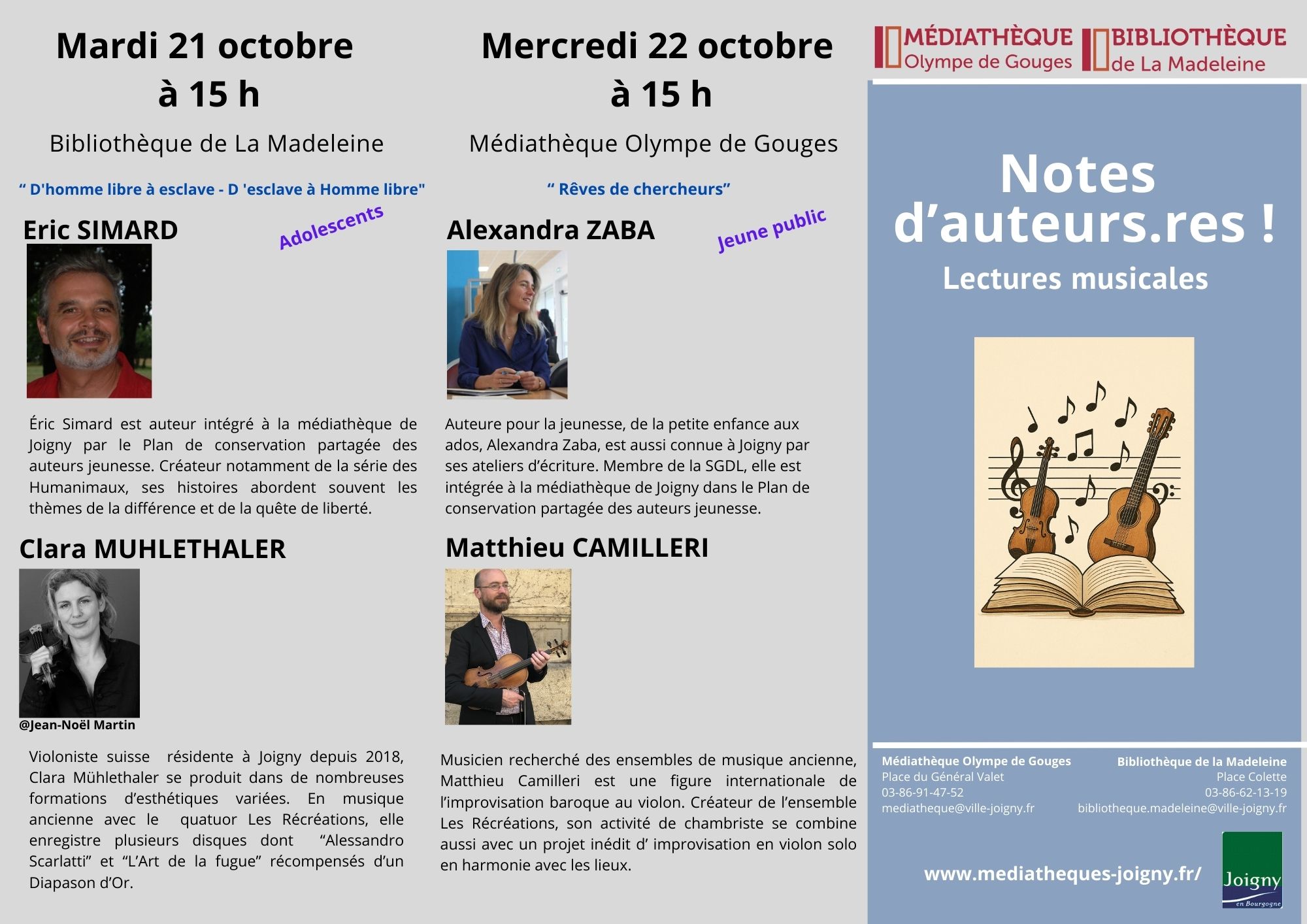 Programme notes dauteurs 2